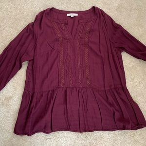 Loft Plus Peplum Blouse